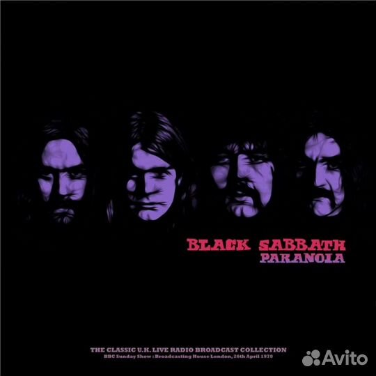 Виниловая пластинка Black Sabbath - Paranoia (BBC