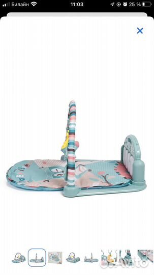 Развивающий коврик BabyGo с пианино