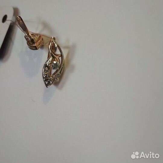 Серьги Золото 585 масса 4,51(4,11)г