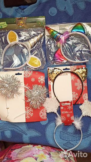 Ободок карнавальный новый