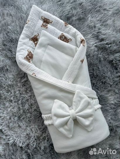 Комплект на выписку муслиновый