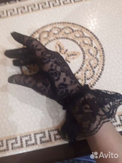 Перчатки ажурные