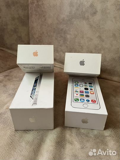 Коробка от iPhone 5, 5s, 7 белый и розовый