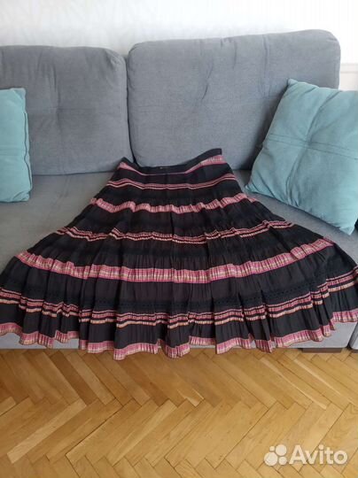 Юбка многоярусная, 52 размер