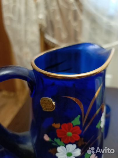 Графин и стаканы Богемия