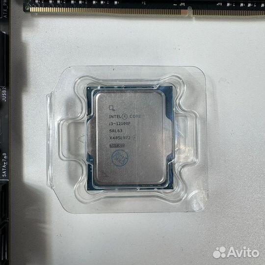 Комплект новый i3 12100f /msi h610m-e/16gb /кулер