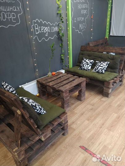 Мебель из европоддонов ручной работы