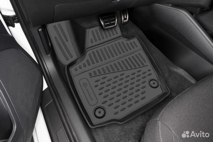 Коврики 3D в салон Peugeot 2008 2014, 4 шт / Пежо