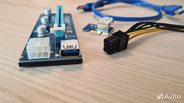 Новый Райзер VER 006c 6 PIN, Кабель USB 60 см