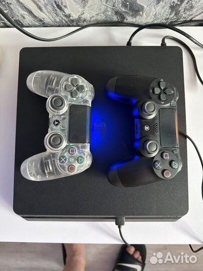 Игровая приставка ps4 slim 1tb (2 геймпада)
