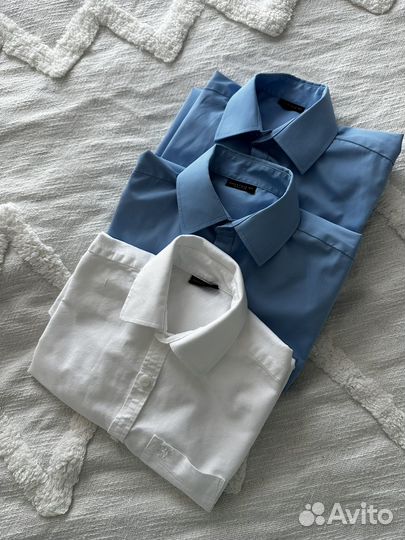 Рубашки школьные пакетом Next и др. рост 140