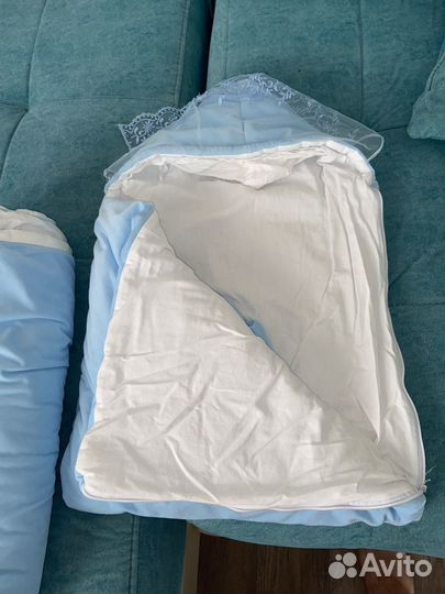 Конверт на выписку для мальчика с одеялом