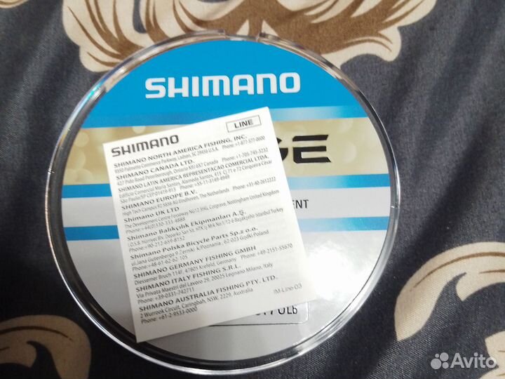 Новая леска shimano exage 0.225m-150 м