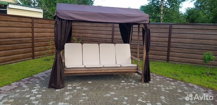 Качели из массива De madera de pino