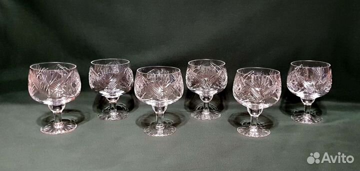 Бокалы и рюмки, хрусталь