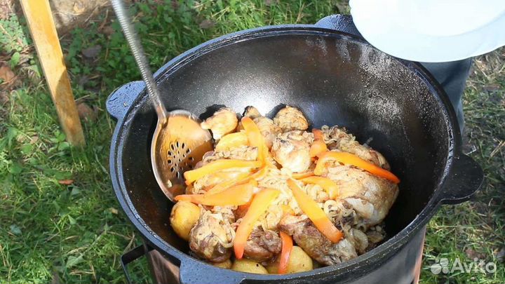 Казан 12л круглое дно