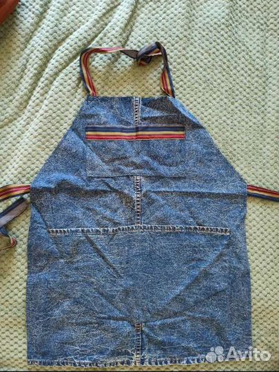Кухонный фартук джинсовый