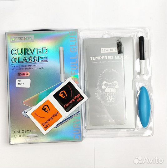 Защитное стекло Xiaomi Mi 12 с уф клеем