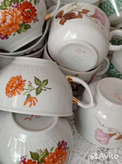 Кружки бокалы чашки СССР Вербилки, лфз, Дулево