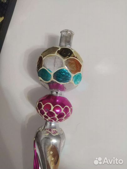 Шпиль верхушка ёлочная игрушка ссср/гдр наконечник