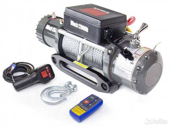 Лебедка Electric Winch 12000 lbs чугунный клюз
