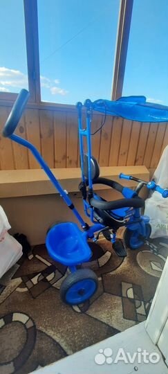 Детский велосипед с родительской ручкой
