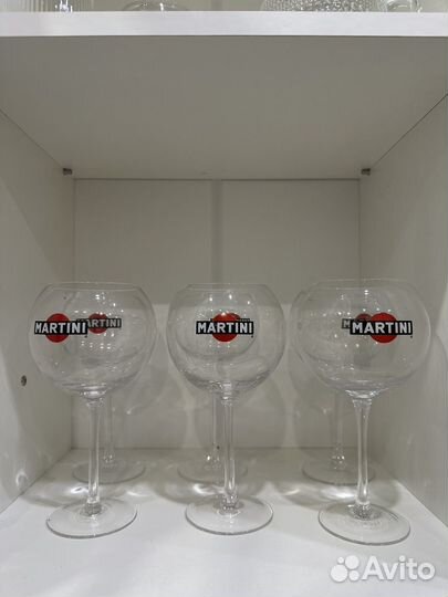 Фужеры бокалы под мартини, шампанское, коктейли