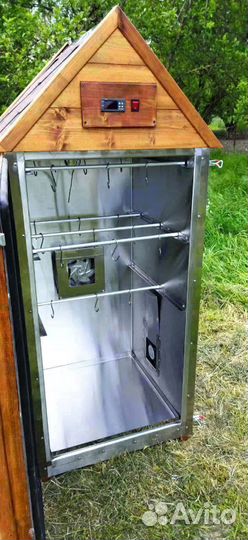 Коптильня с вентилятором сушки