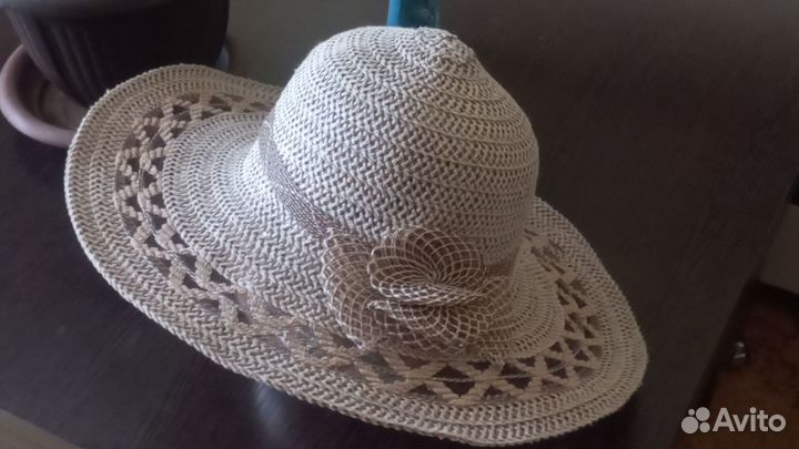 Шляпка летняя,новая,широкие поля
