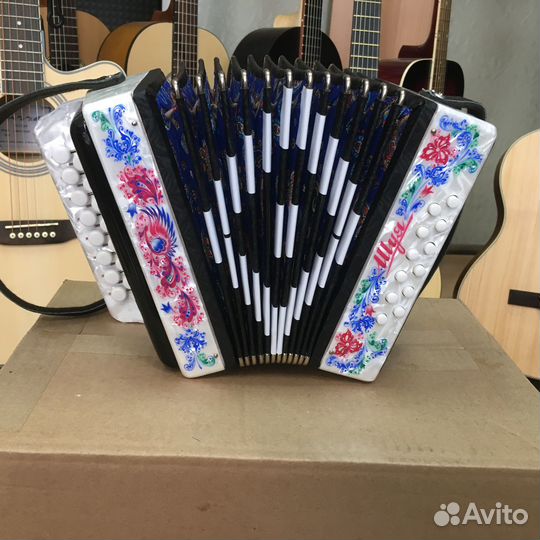 Гармонь детская Сувенир белая