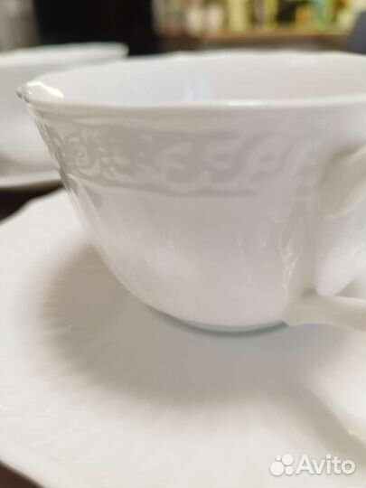 Чашка с блюдцем фарфор