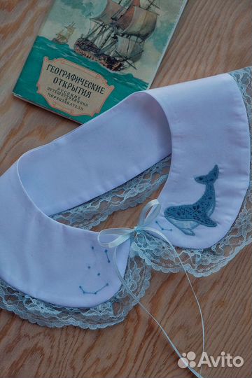 Съемный воротничок белый