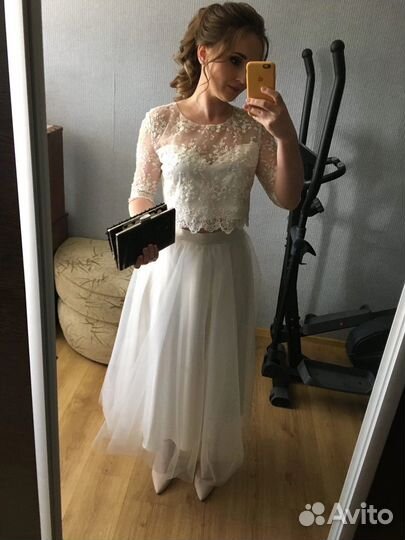 Свадебное платье + клатч