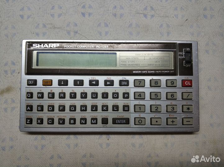 Кпк Sharp PC-1245 раритет винтаж