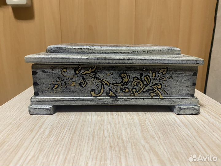 Деревянная шкатулка (ручная работа, кедр)