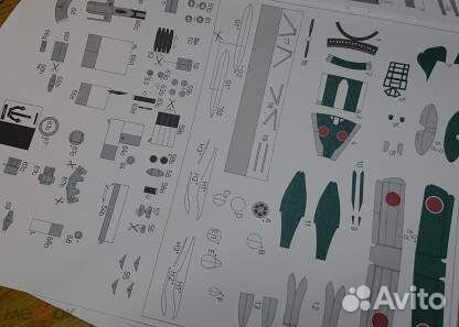 Бумажная Японская подлодка I-25 Otsu-Gata 1:100