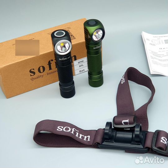 Налобный фонарь Sofirn sp40 с аккумулятором