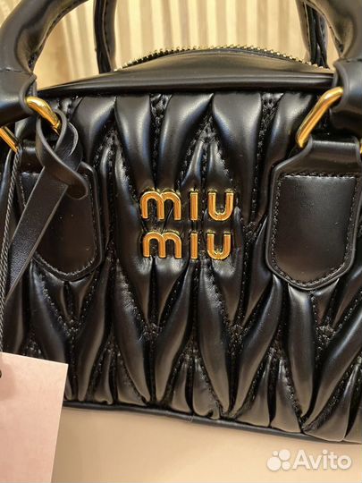 Miumiu сумка оригинал чёрная