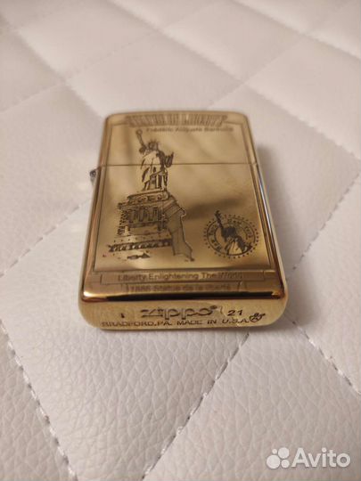 Зажигалка zippo armor USA статуя свободы