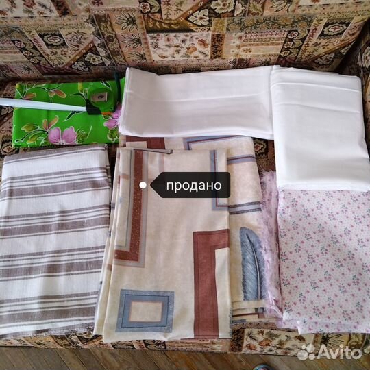 Простыни, наволочка, отрезы тканей ситец