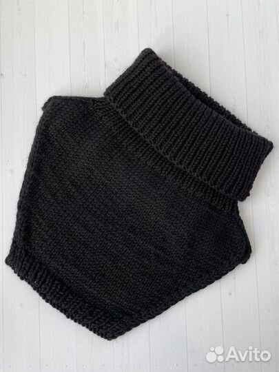 Манишка мужская вязаная (бафф, шарф труба)