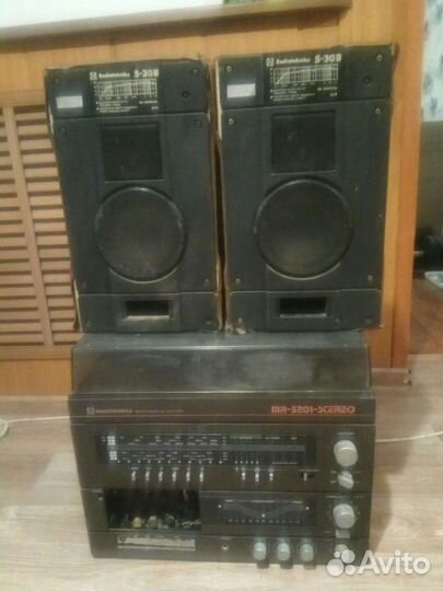Радиотехника колонки с30б и радиола мр5201