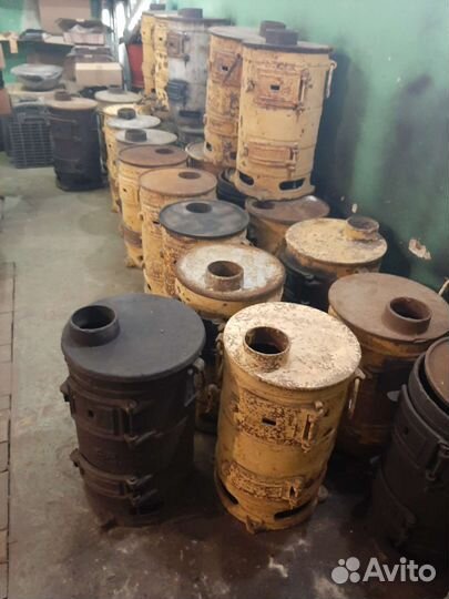 Буржуйка чугунная печь СССР