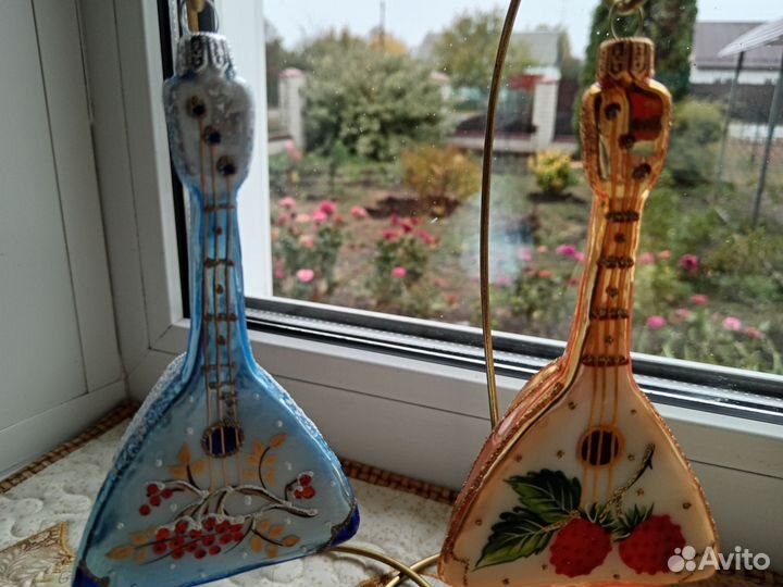 Елочные игрушки ариель балалайка морозная рябина