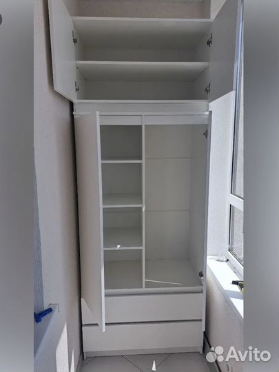 Шкаф новый с антресолью Мори 900.1 белый