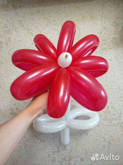 Цветы из воздушных шаров