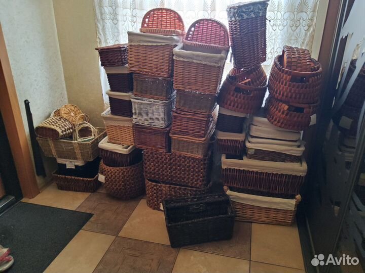 Плетеные сундучки