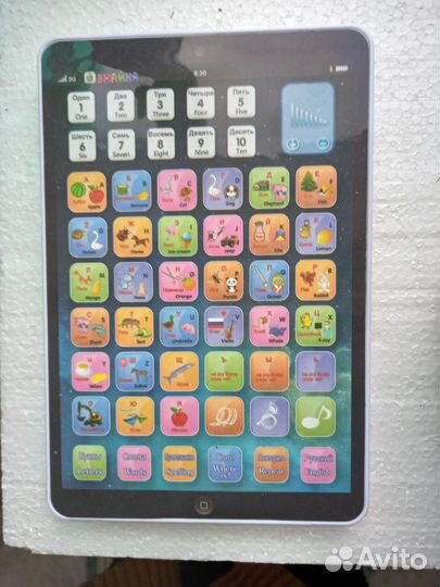 Планшет электронная говорящая азбука на 2 языках