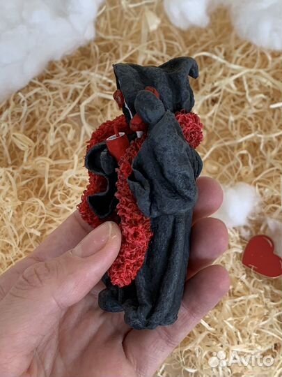 Авторская елочная игрушка из ваты ручной работы