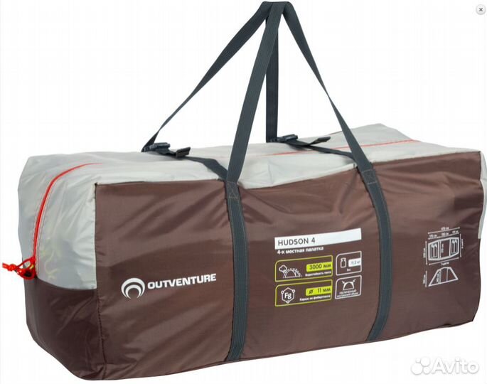 Палатка 4-местная Outventure Hudson 4